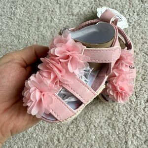 Pink Floral Baby Sandals - Kids Shoes